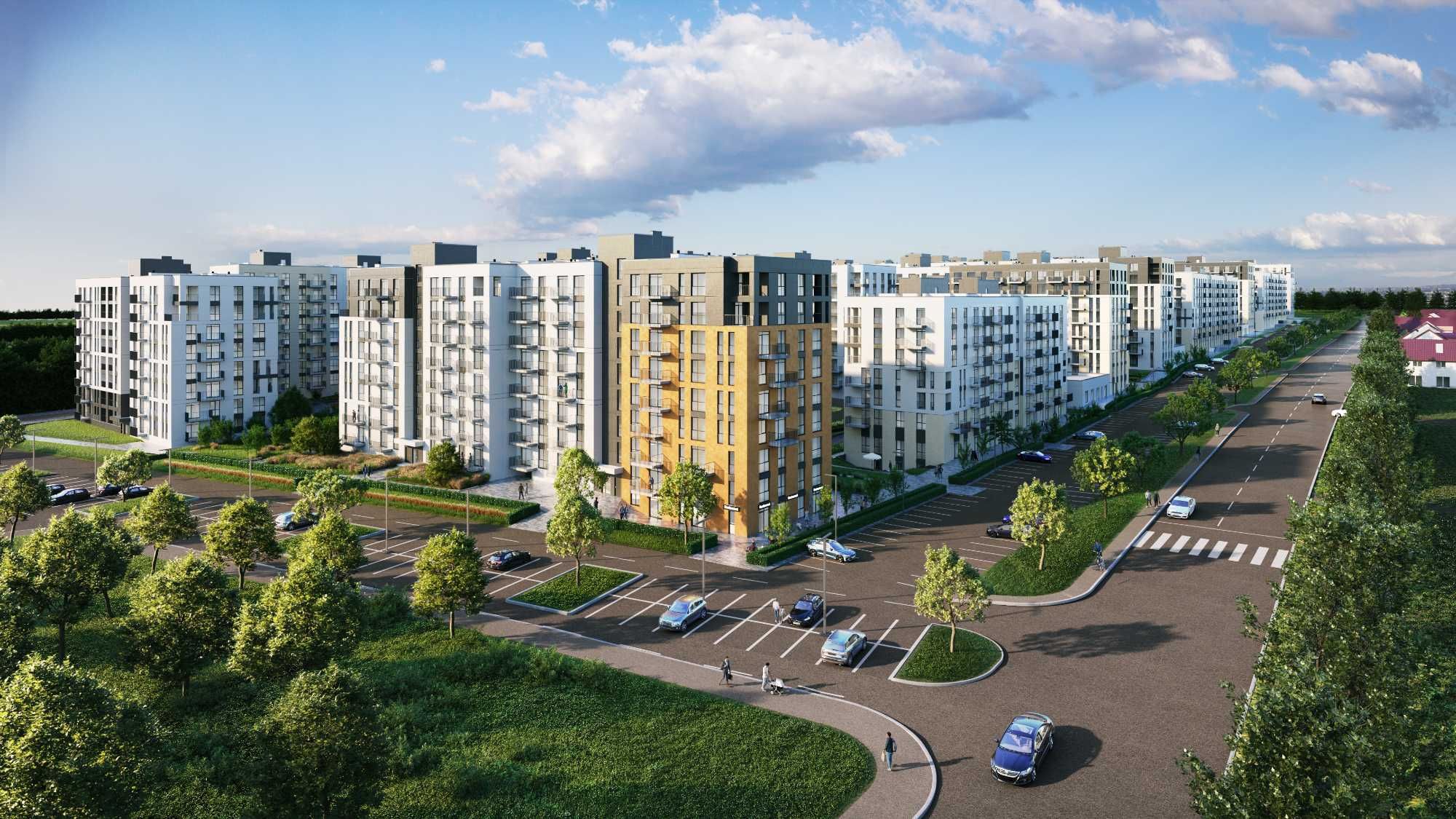Продаж (Єоселя) 1-кімнатної квартири 36 м2 Пустомити (9км.від Львова)