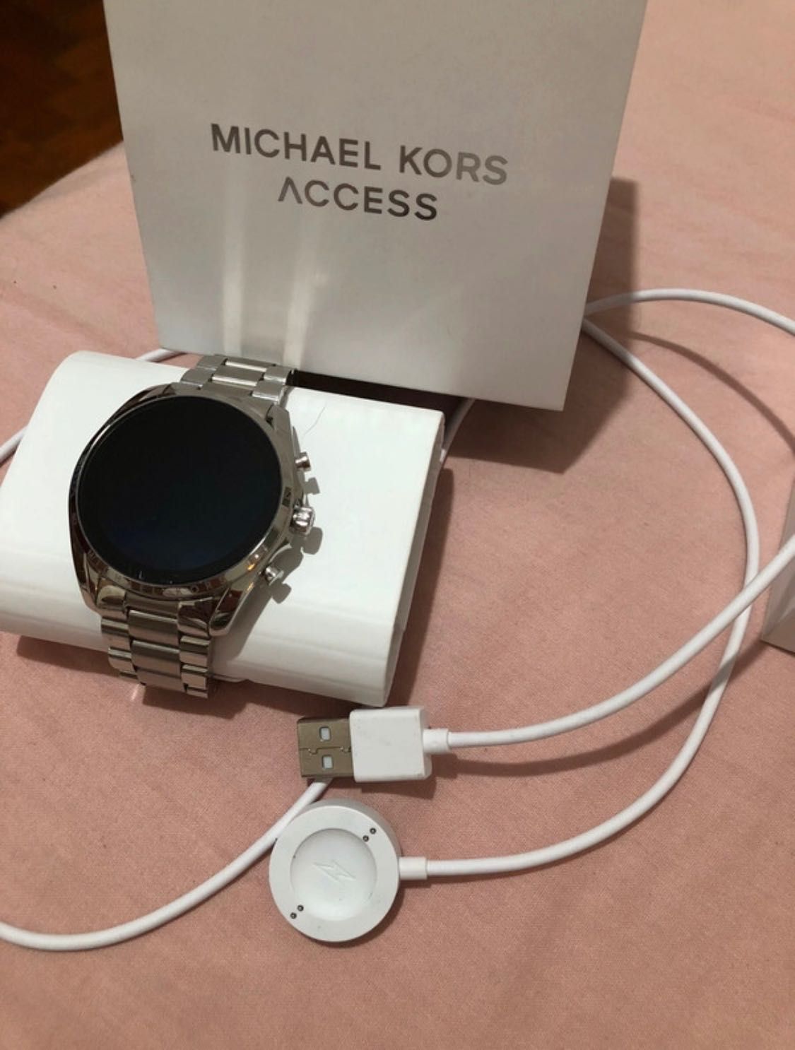 Relógio Kors Michael Gen 6 Bradshaw Silver-Tone Smartwatch