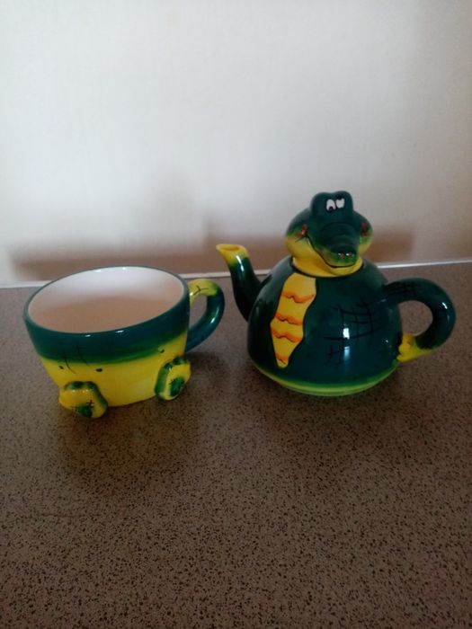 Чашка чайник "Крокодил"