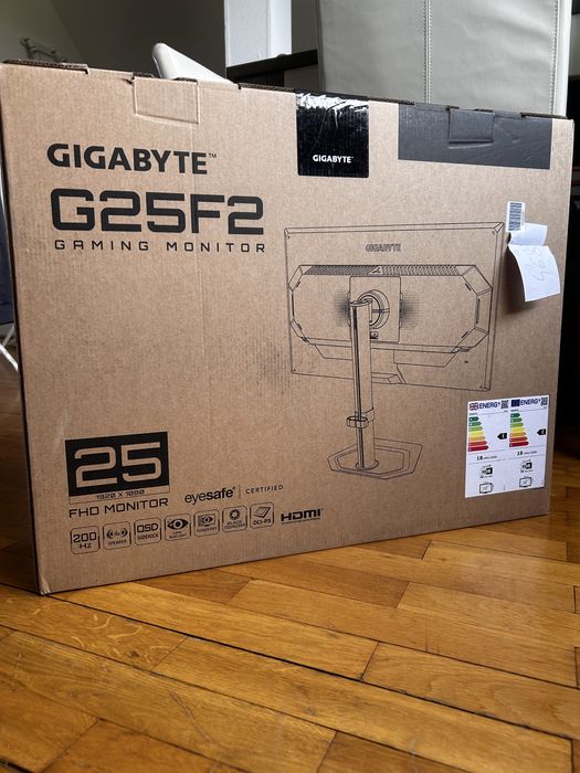 Monitor Gigabyte G25F2 + GRATIS kabel displayport Unitek 2m