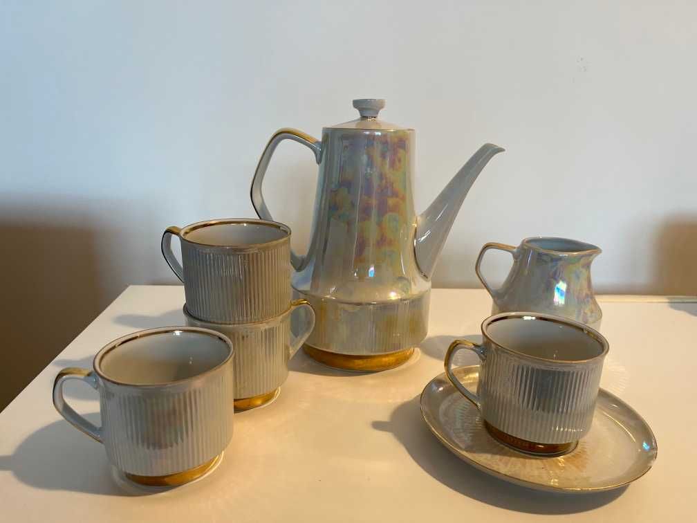 Porcelana Chodzież, mlecznik, dzbanek, filiżanki