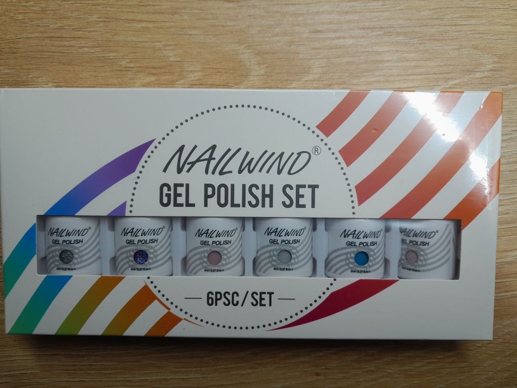Zestaw lakierów do paznokci nailwind gel polish set 6x8ml