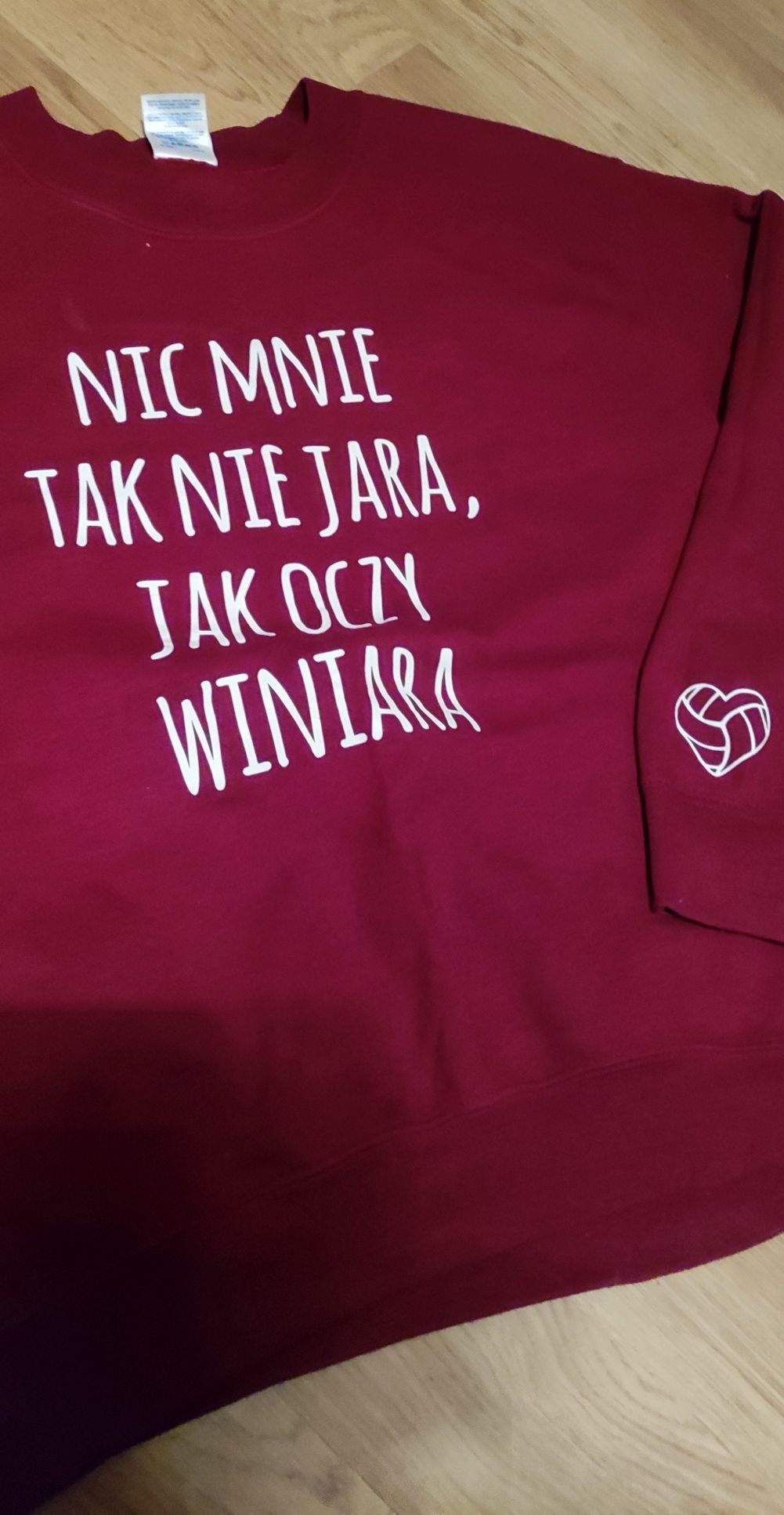 Bluza bordowa go hard or go home