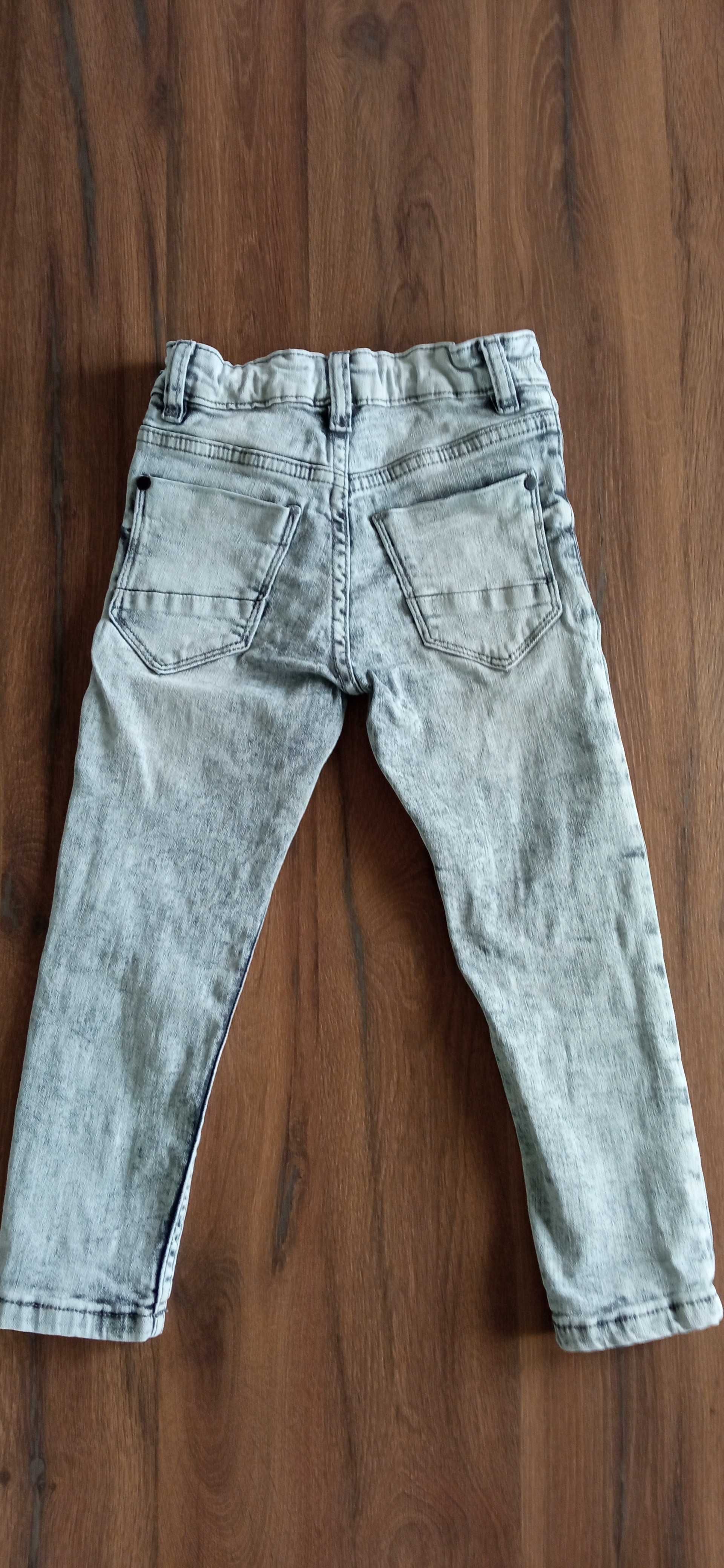 Spodnie Next 110 chłopiec dżinsy jeansy szare