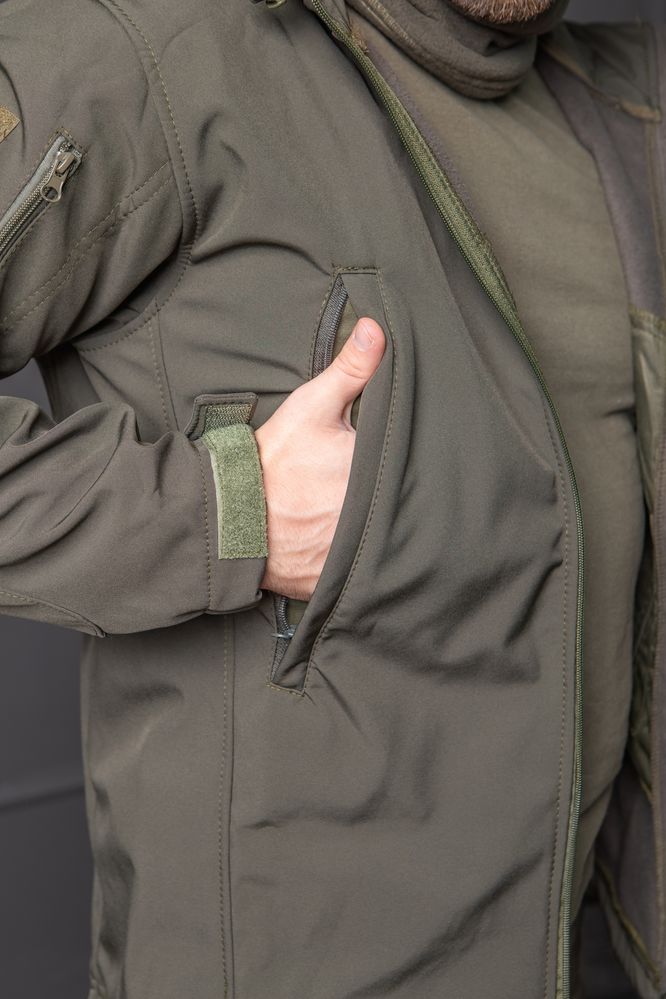 Тактична куртка softshell олива