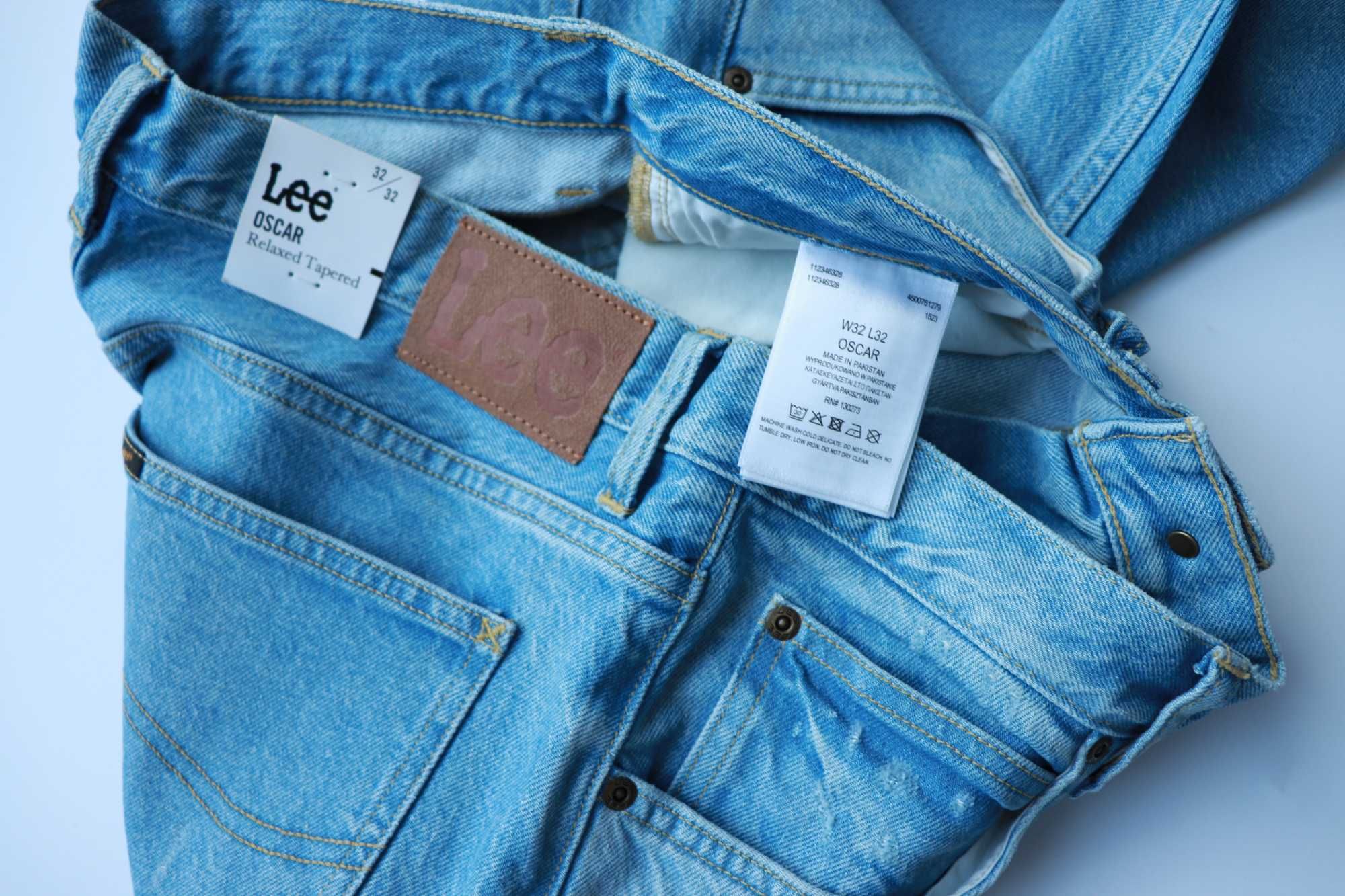 LEE OSCAR W32 L32 męskie spodnie jeansy relaxed tapered nowe okazja