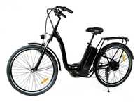 NOWY rower elektryczny damski miejski MANETKA kolor czarny