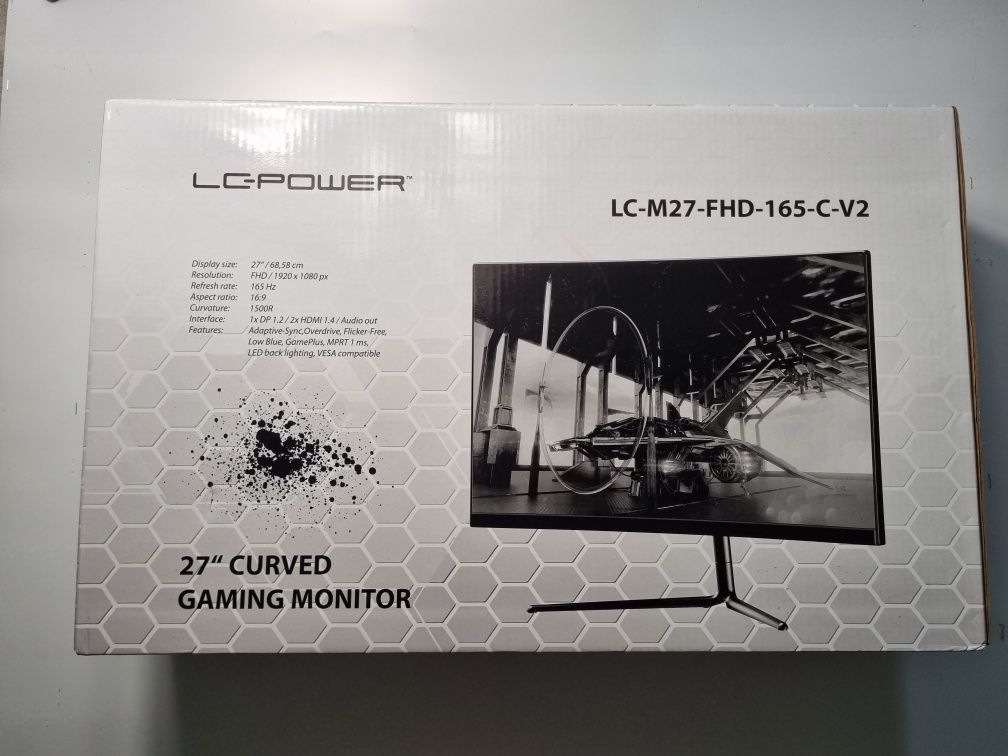 Monitor gamingowy LCD LC-Power LC-M27-FHD-165 27" 1920x1080 full hd