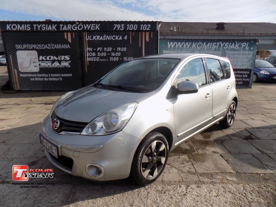Nissan Note !!!Targówek!!! 1.4 Benzyna, 2012 rok produkcji! KOMIS TYSIAK