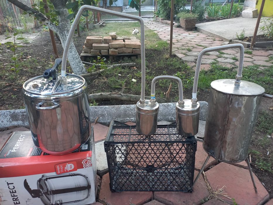 Дистилятор+сухопарник+перегонний куб