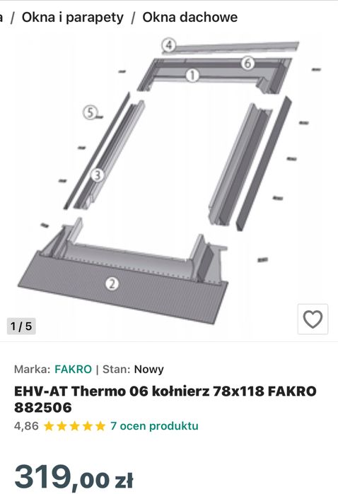 Okna dachowe, kołnierze, wylaz i markizy.