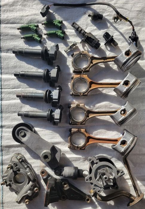 Мотор  1ZZ  1.8 тоёта авенсис по запчастям