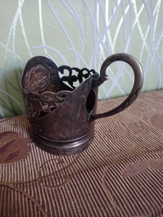 Подстаканник "Богдан Хмельницький" мельхиор