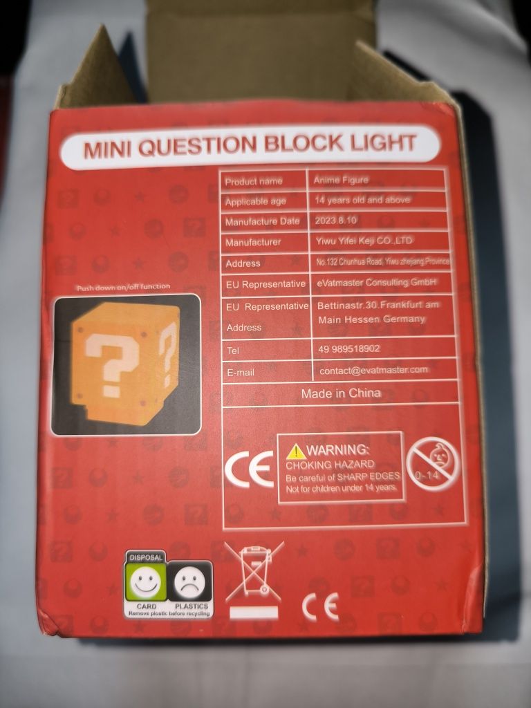 Luz de presença super Mario com sons interativos