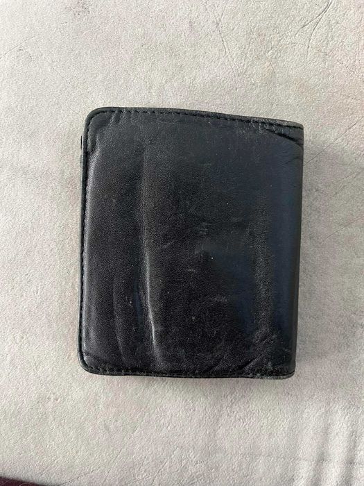 Portfel skórzany skóra czarny lata 90