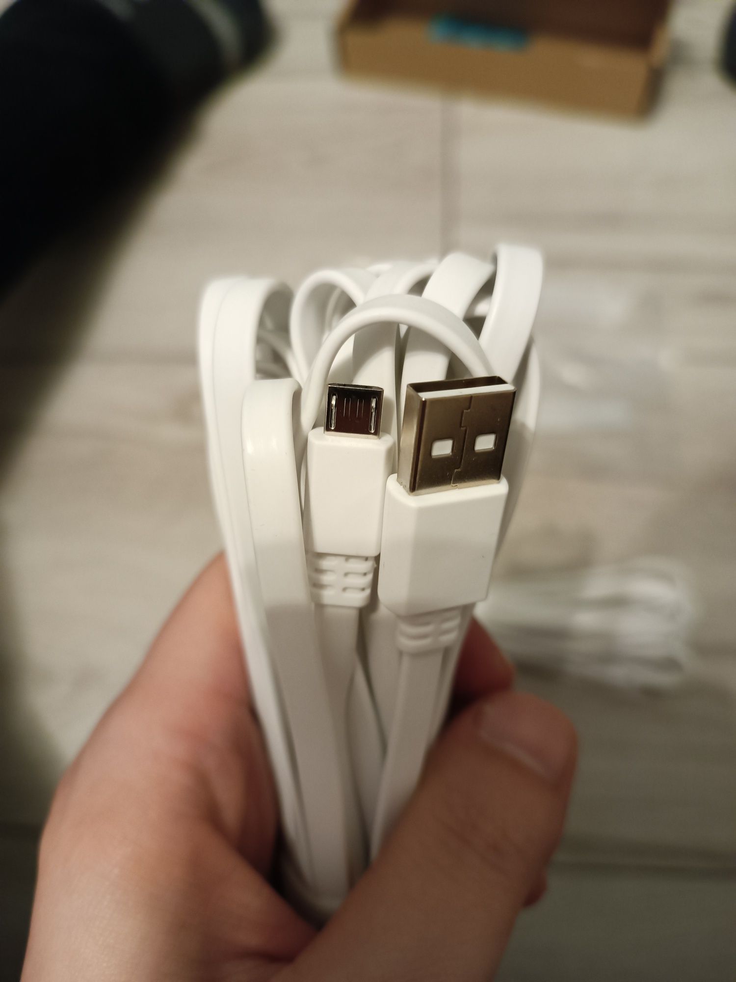 Płaski kabel przedłużacz USB - MicroUSB 12 m