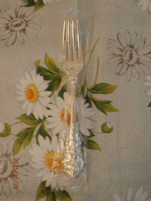 Zestaw sztućców 32 elementy stal posrebrzana / platerowana NOWY