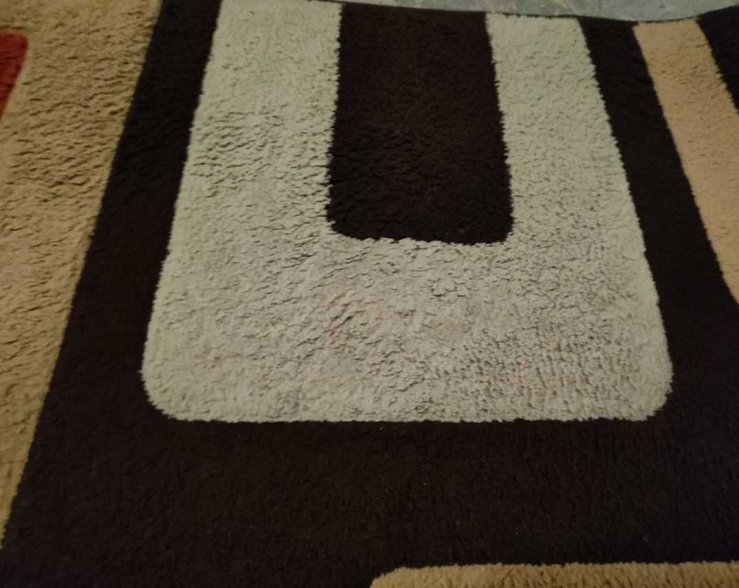 Wyprany dywan beżowo brązowy Etna heatseat fryz 120x160cm