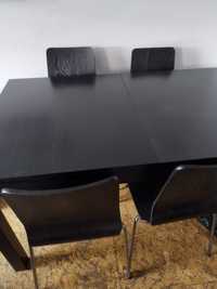 Stół rozkładany 140/220 cm + 6 krzeseł Ikea