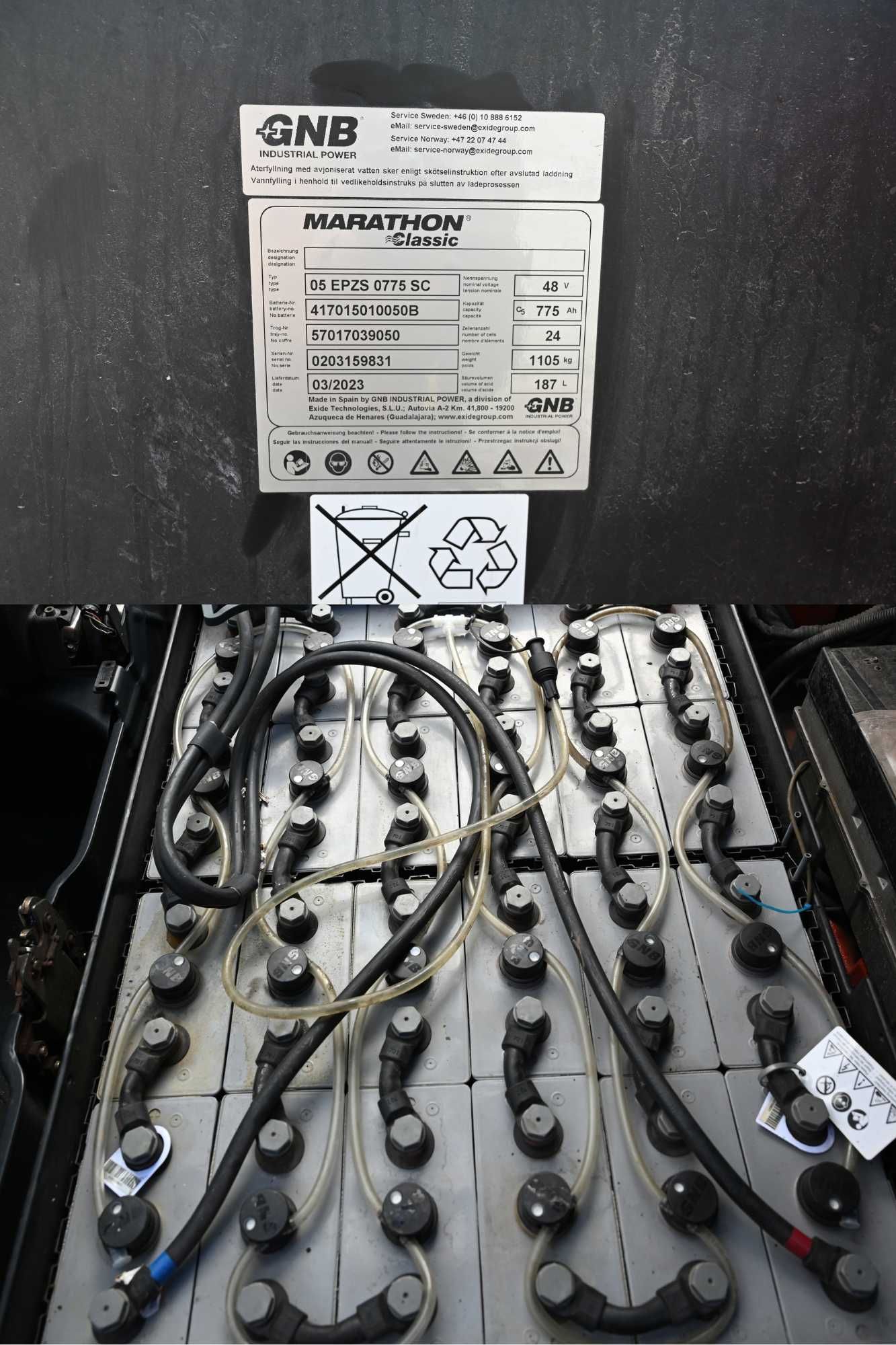 Wózek widłowy Linde E20 PH-02 Triplex Bateria 2023 rok 2735mth FHP 389