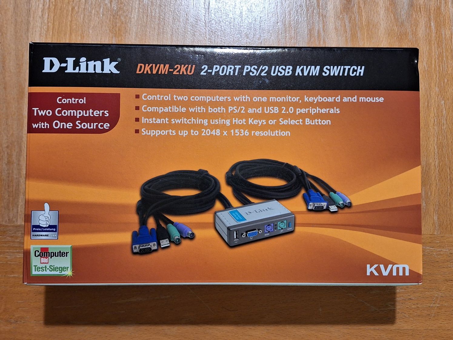 D-Link DKVM-2KU 2-PORT PS/2 USB KVM SWITCH
DKVM-2KU 2-PORT PS/2 USB KV