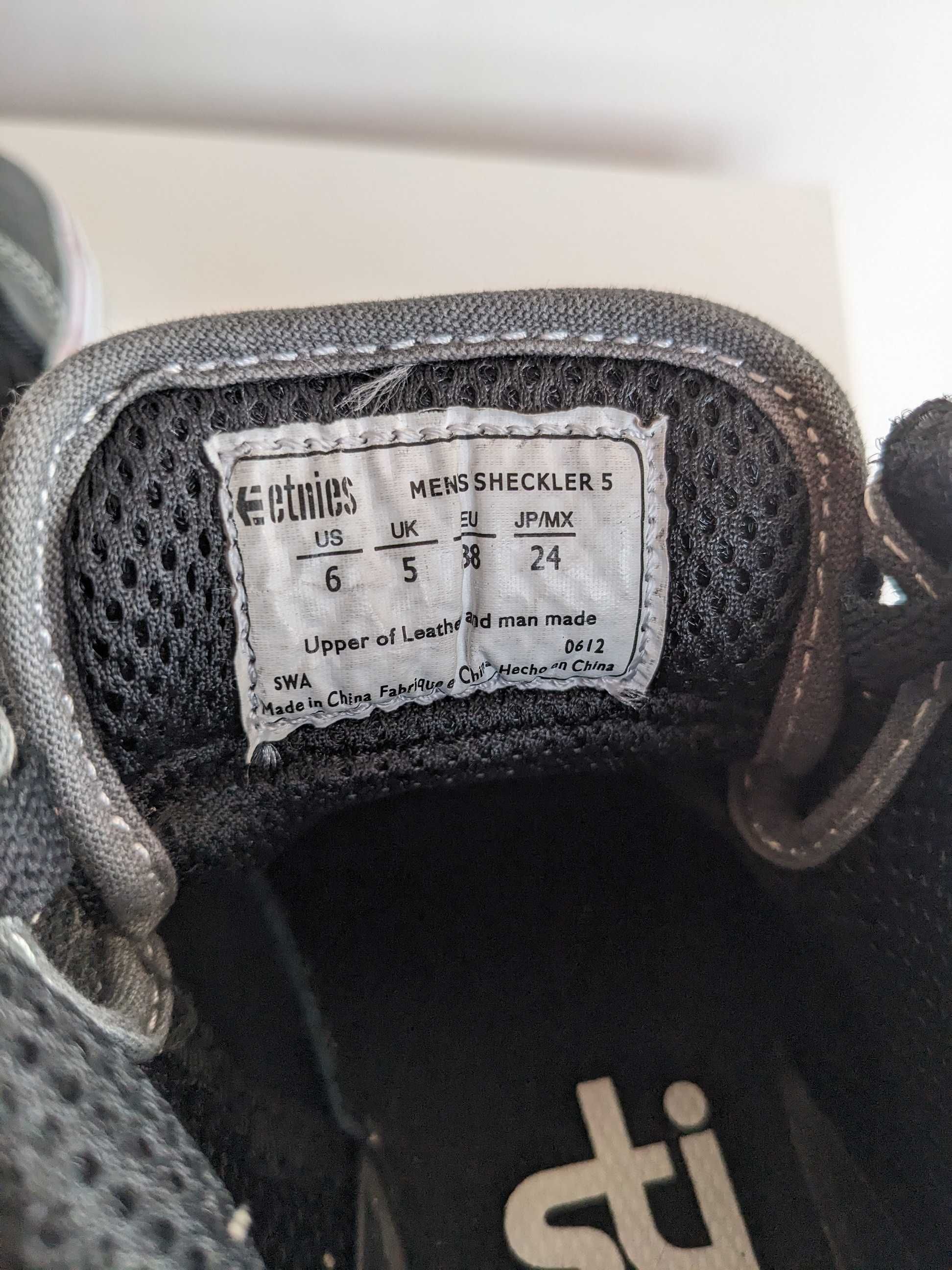 Buty do skateboardingu Etnies Scheckler 5, rozmiar 38.