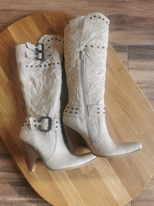 Kozaki zimowe nowe skóra naturalna r. 36 Davos Gomma