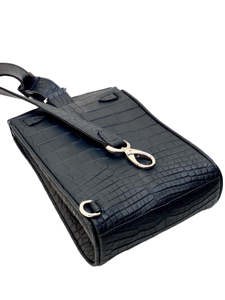 Мужская сумка из крокодила в стиле Hermes
