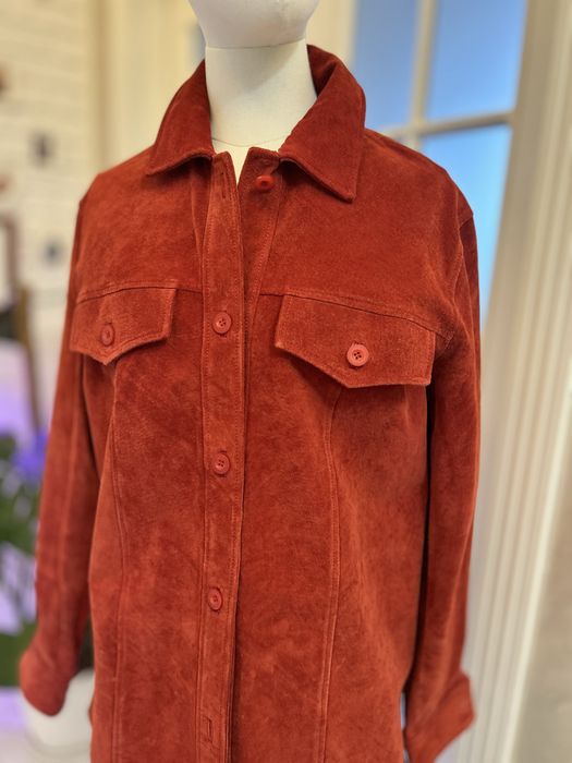 стильна замшева куртка сорочка