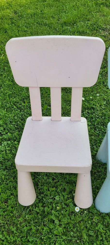 Stolik I 5x krzeselko mamut dla dzieci, kolorowe ogrodowe