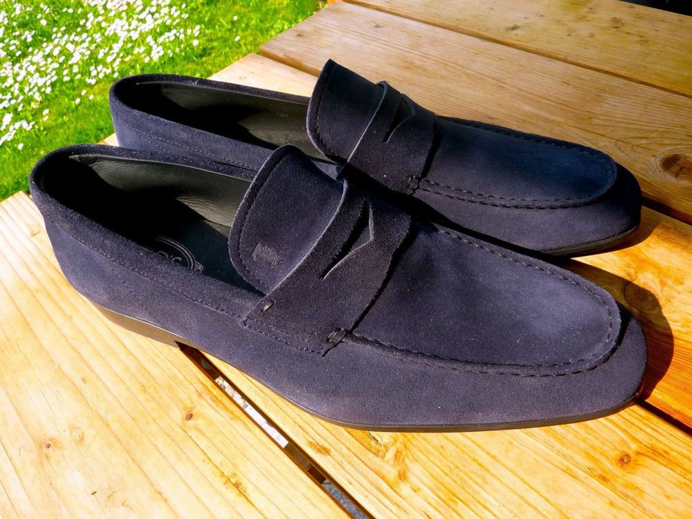 Мокасини лофери чоловічі tod's з натуральної замші
