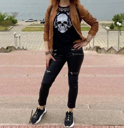 Штаны Mango эко кожа