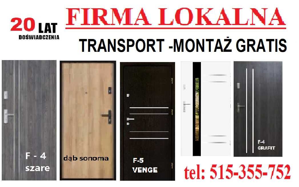 Drzwi-ZEWNĘTRZNE wejściowe do mieszkania montażem-drewniane-metalowe