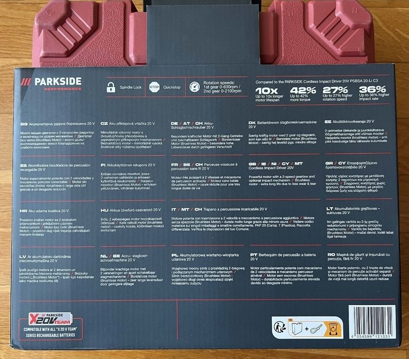 Аккумуляторная ударная дрель-шуруповерт 20 В »PSBSAP 20-Li C3«