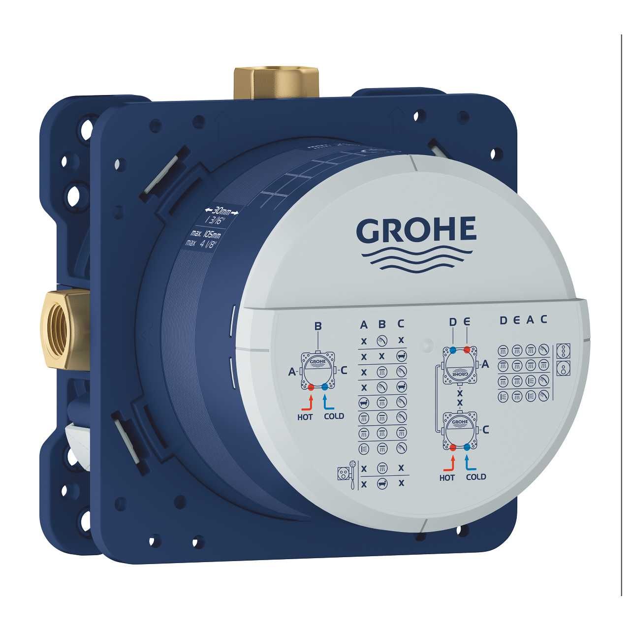 Bateria natryskowa podtynkowa Grohe Essence New Stick chrom