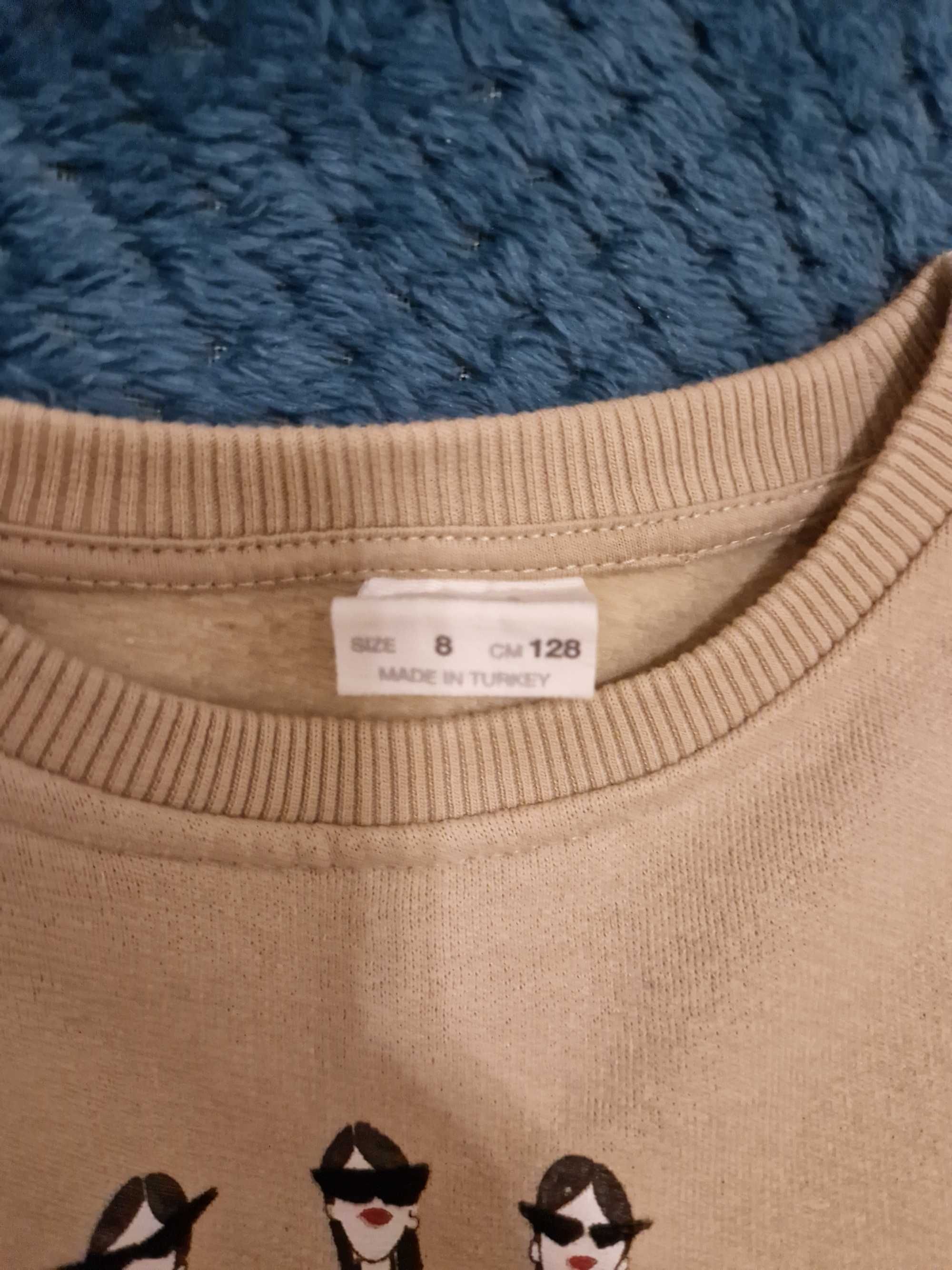 Bluza x 2, Zara r. 128, ocieplane