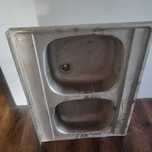 Zlew metal 2 komory z syfonem