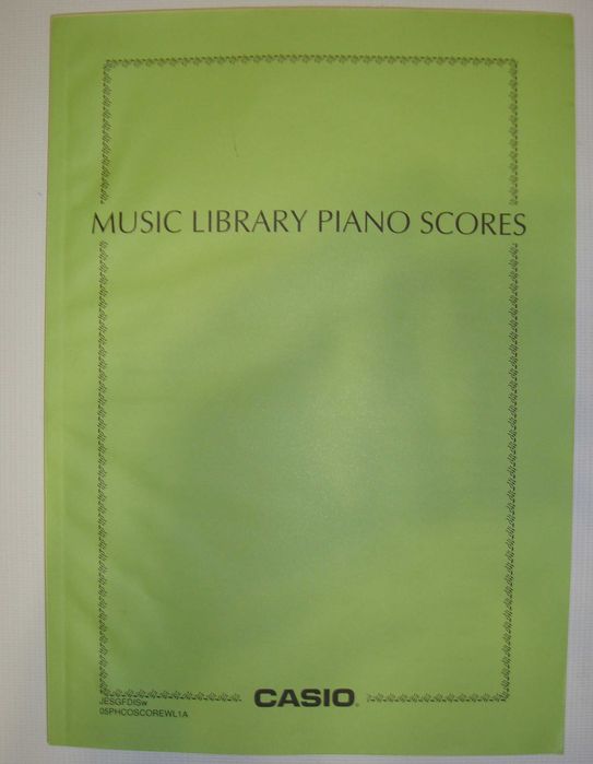 Casio piano scores Ноты из комплекта к электрооргану синтезатору