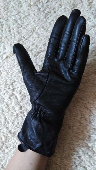 Кожаные перчатки, размер S