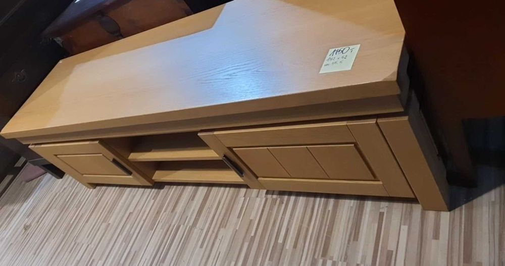 Szafka rtv drewniana drewno dębowe nowoczesna holenderska FV DOWÓZ