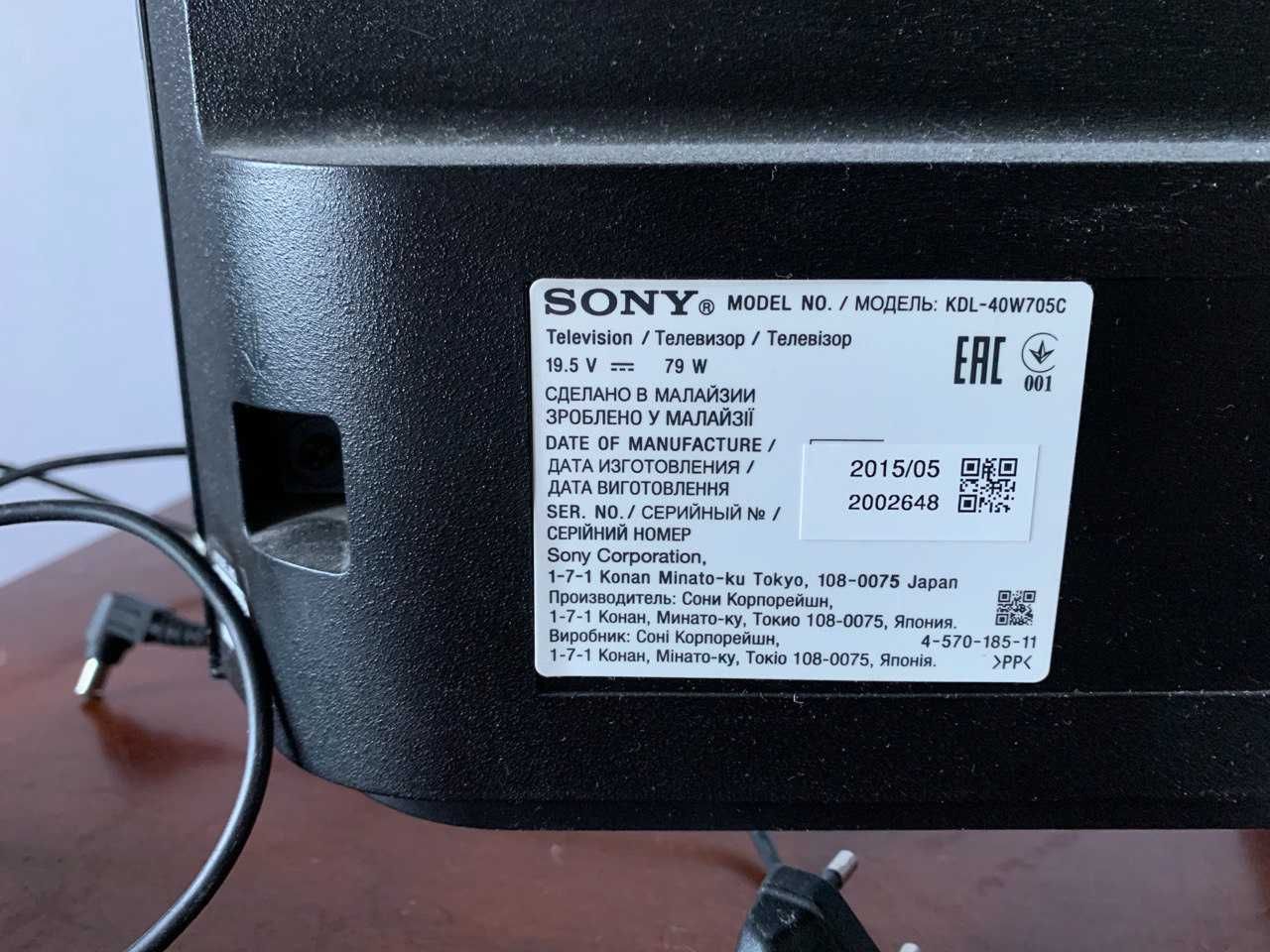 телевізор смарт SONY KDL-40W705C