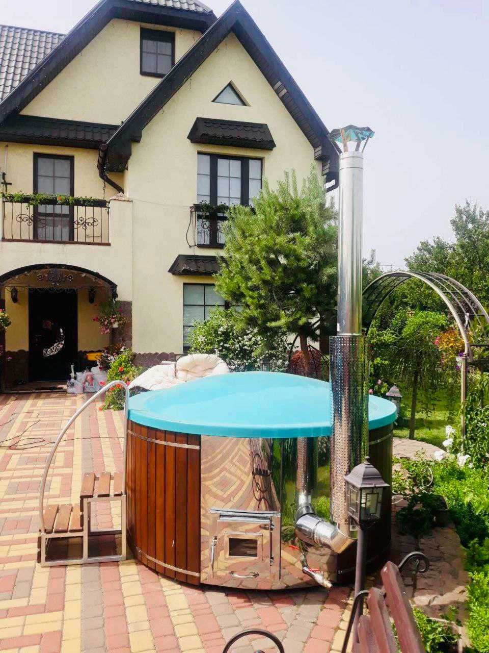 Виробники чанів джакузі. Купель на дрова Спа комплекс Баня Сауна