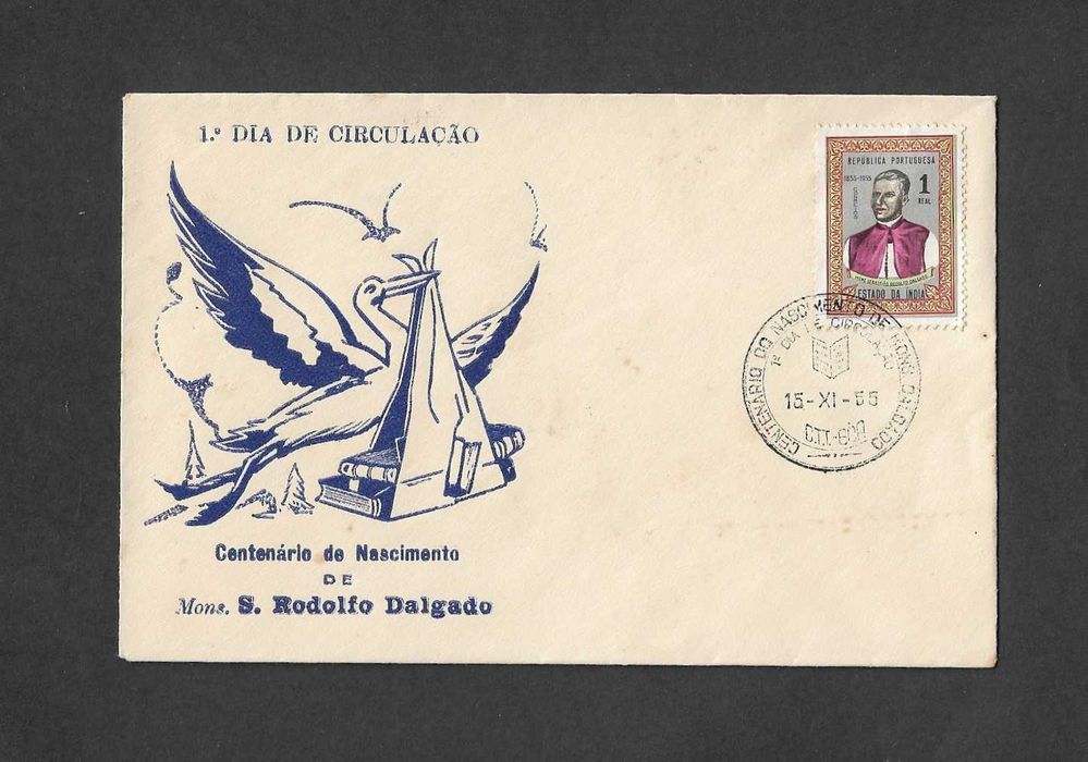 Envelope do 1º Dia. índia 1955