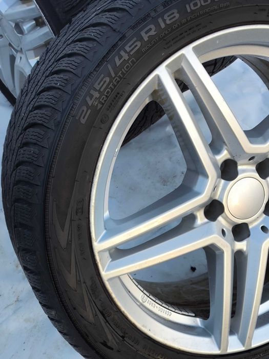 4x Alufelgi koła 5x108 245/45r18 zimowe Nokian Volvo super stan!