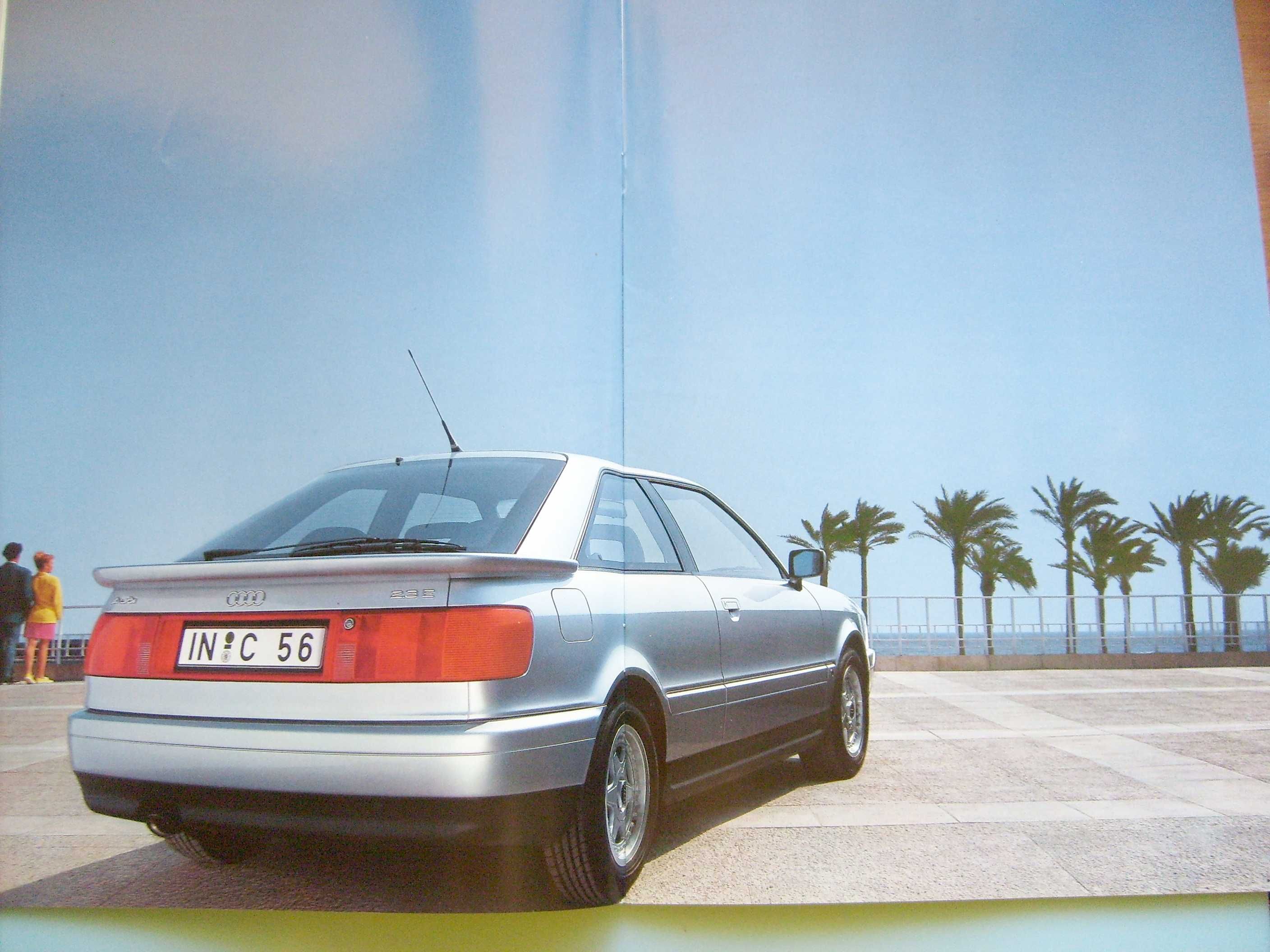 AUDI COUPE (B4) 1991 / obszerny prospekt 44 strony + dodatki, stan BDB