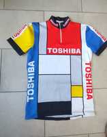 Koszulka kolarska Toshiba  Belgia Wytarta metką ale widać
