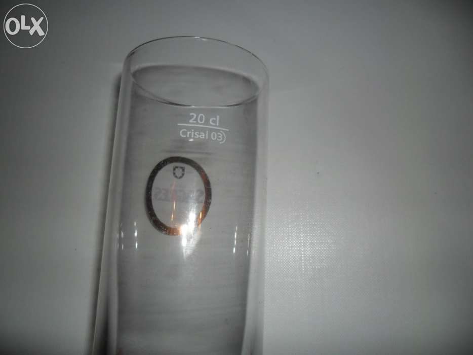 6 Copos Sagres 20cl novos