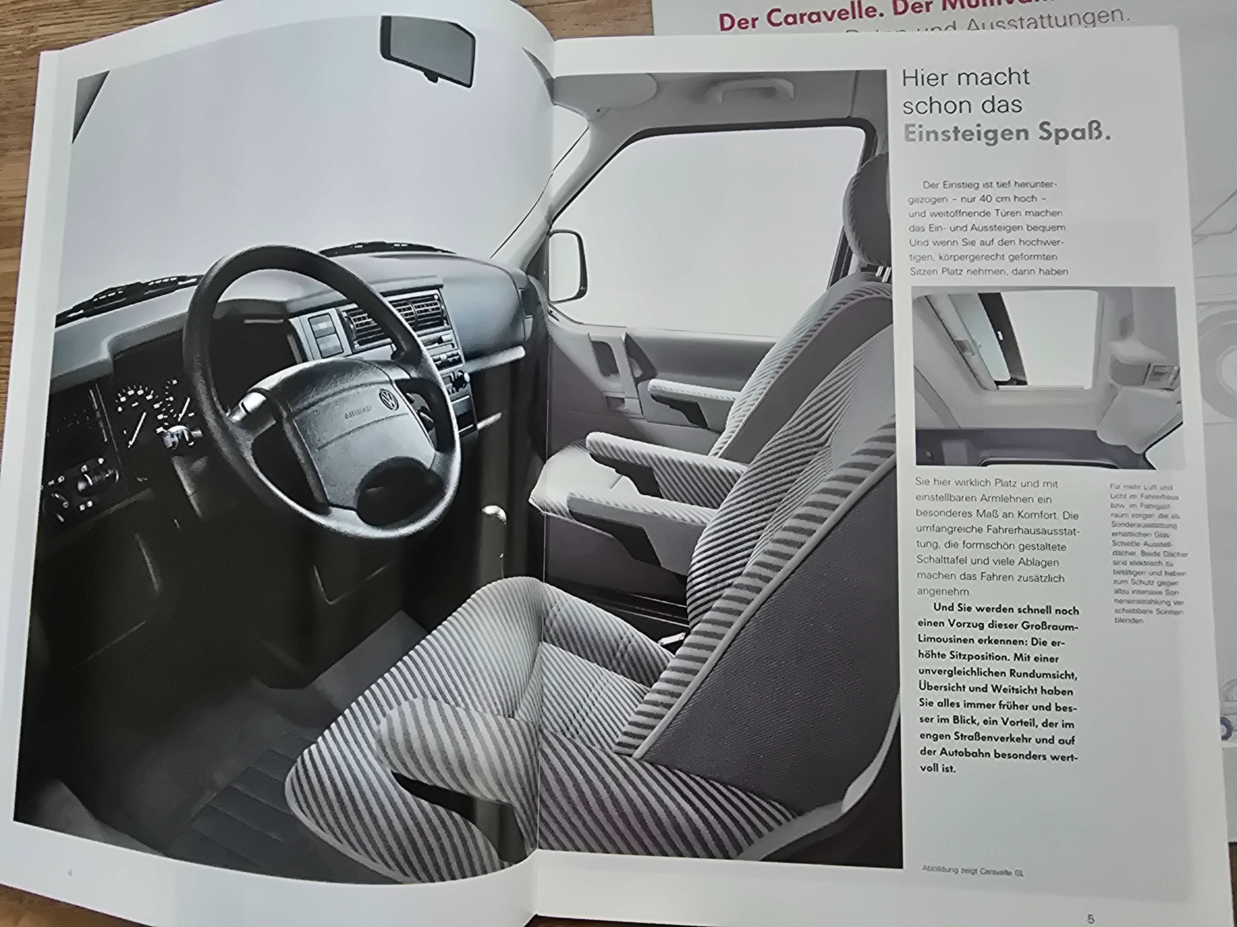 Prospekt VW T4 Caravelle, Multivan