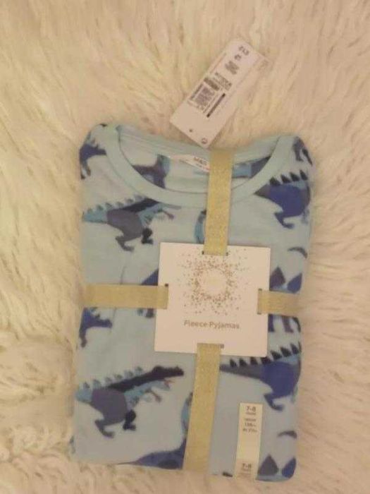 M&S COLLECTION Fleece Dinosaur Pyjamas Флисовая пижама, размер 7-8 лет