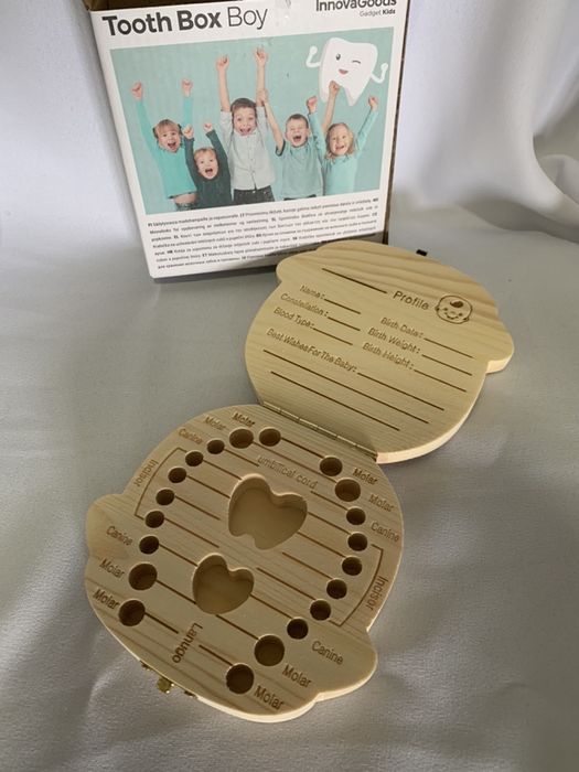 Caixa para guardar dentes do seu bebe